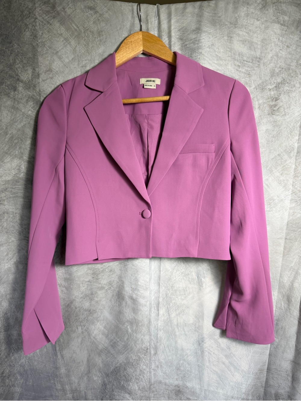 Jason Wu Cropped Purple/Pink Blazer perfect for spring/summer!